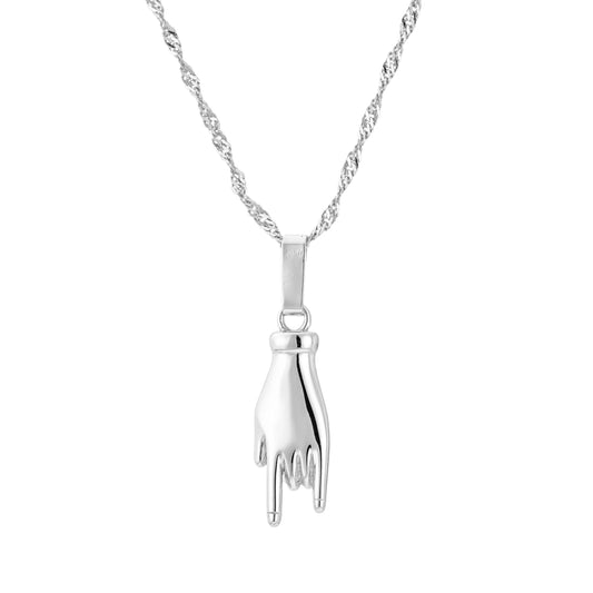 Sign of the horns necklace